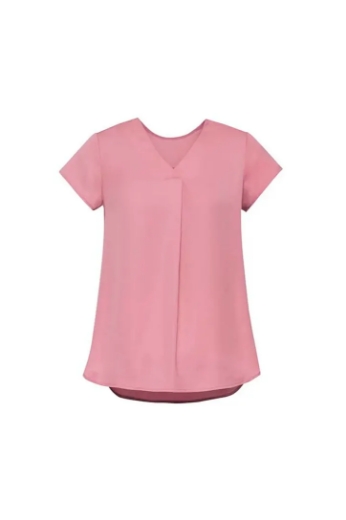 Picture of Biz Corporates, Kayla V-Neck Pleat Blouse